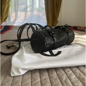 Telfar black duffel bag small